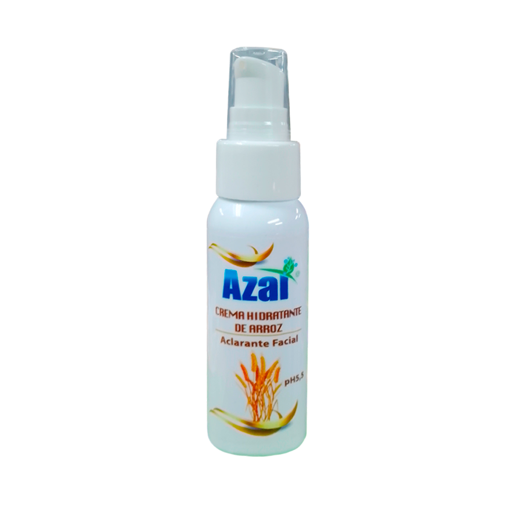 CREMA HIDRATANTE DE ARROZ ACLARANTE FACIAL 60ML AZAI COSMETICA
