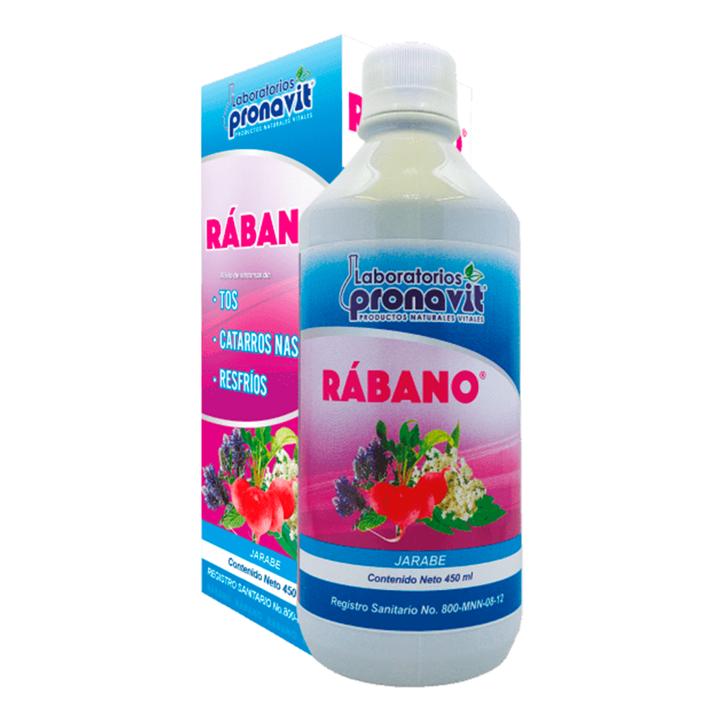RABANO YODADO + VITAMINA C SISTEMA RESPIRATORIO JARABE 450 ML. PRONAVIT
