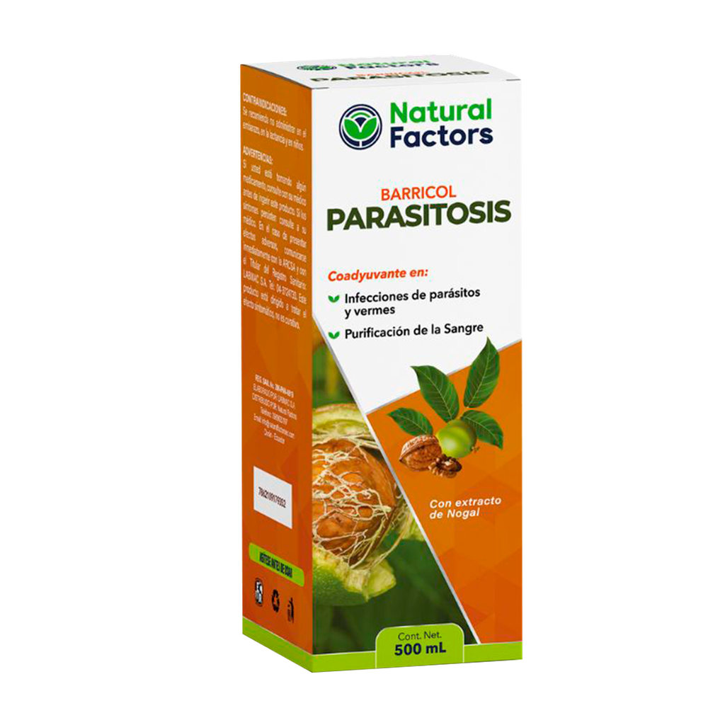 PARASITOSIS SOLUCION ORAL 500ML NATURAL FACTORS