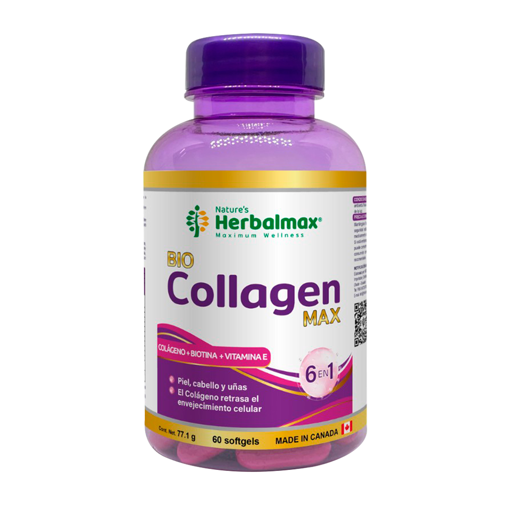 BIO COLLAGEN MAX 6 EN 1 SOFTGELS X60 NATURES HERBALMAX