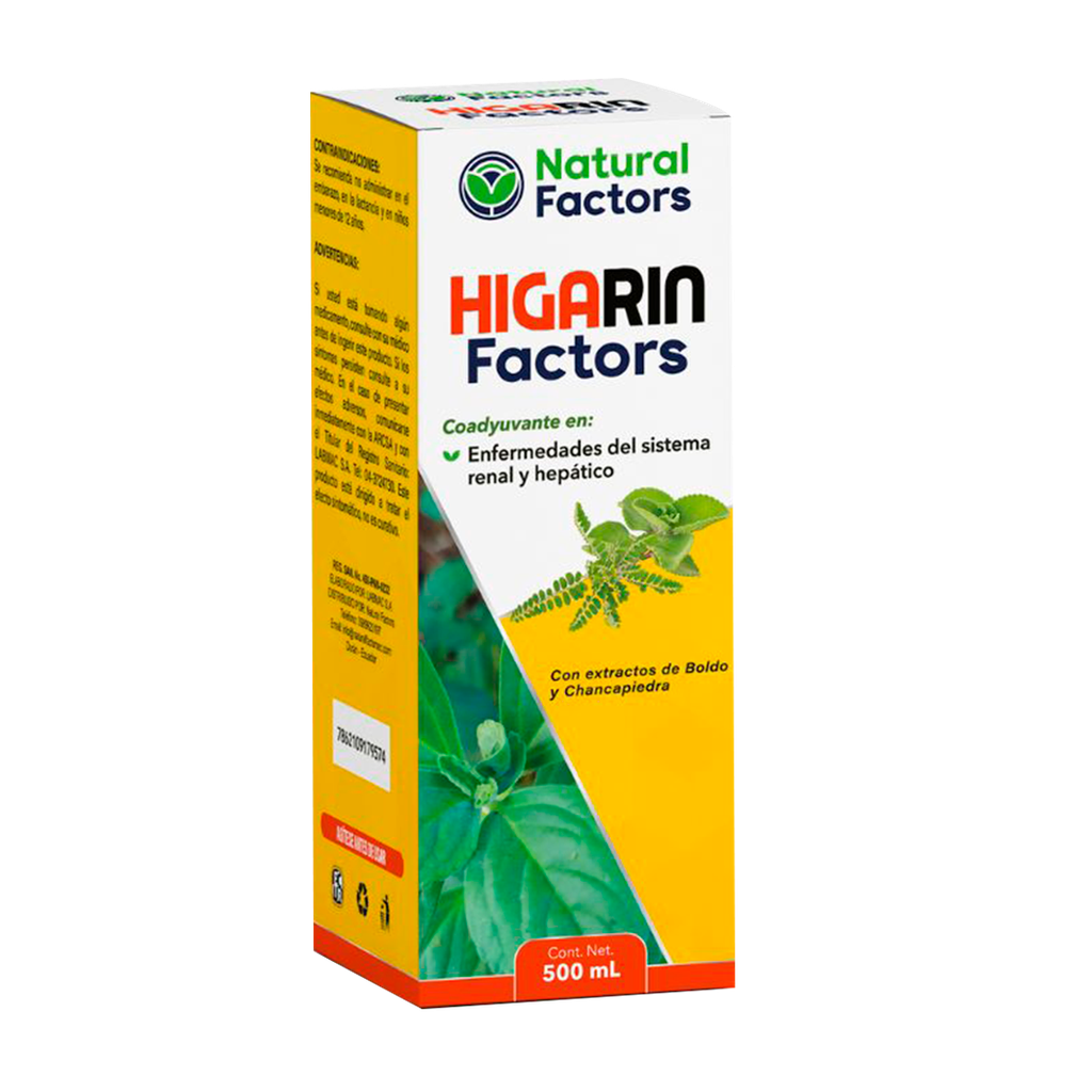 HIGARIN FACTORS SOLUCION ORAL 500ML NATURAL FACTORS