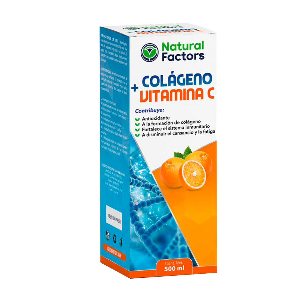 COLAGENO + VITAMINAC SOLUCION ORAL 500ML NATURAL FACTORS