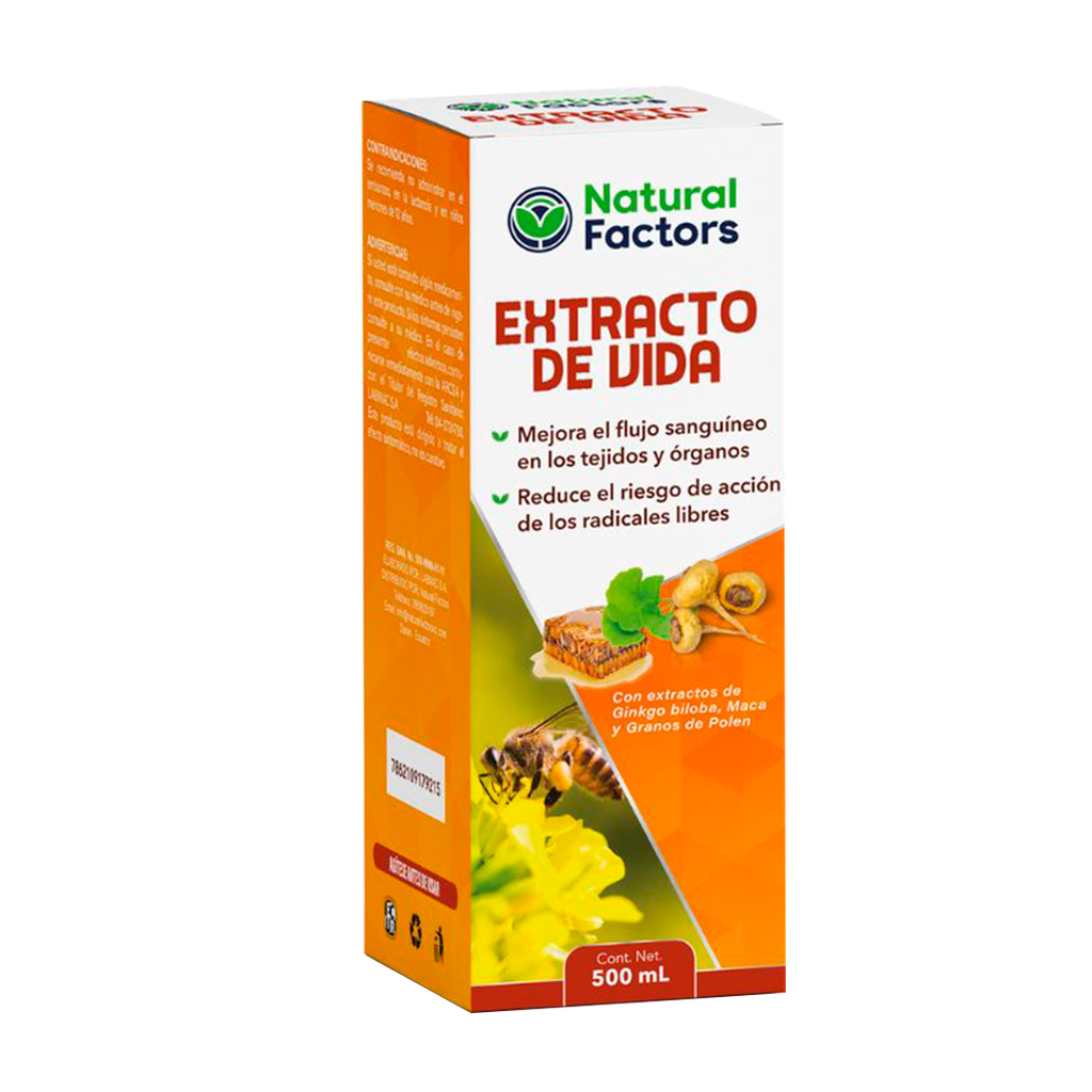 EXTRACTO DE VIDA SOLUCION ORAL 500ML NATURAL FACTORS