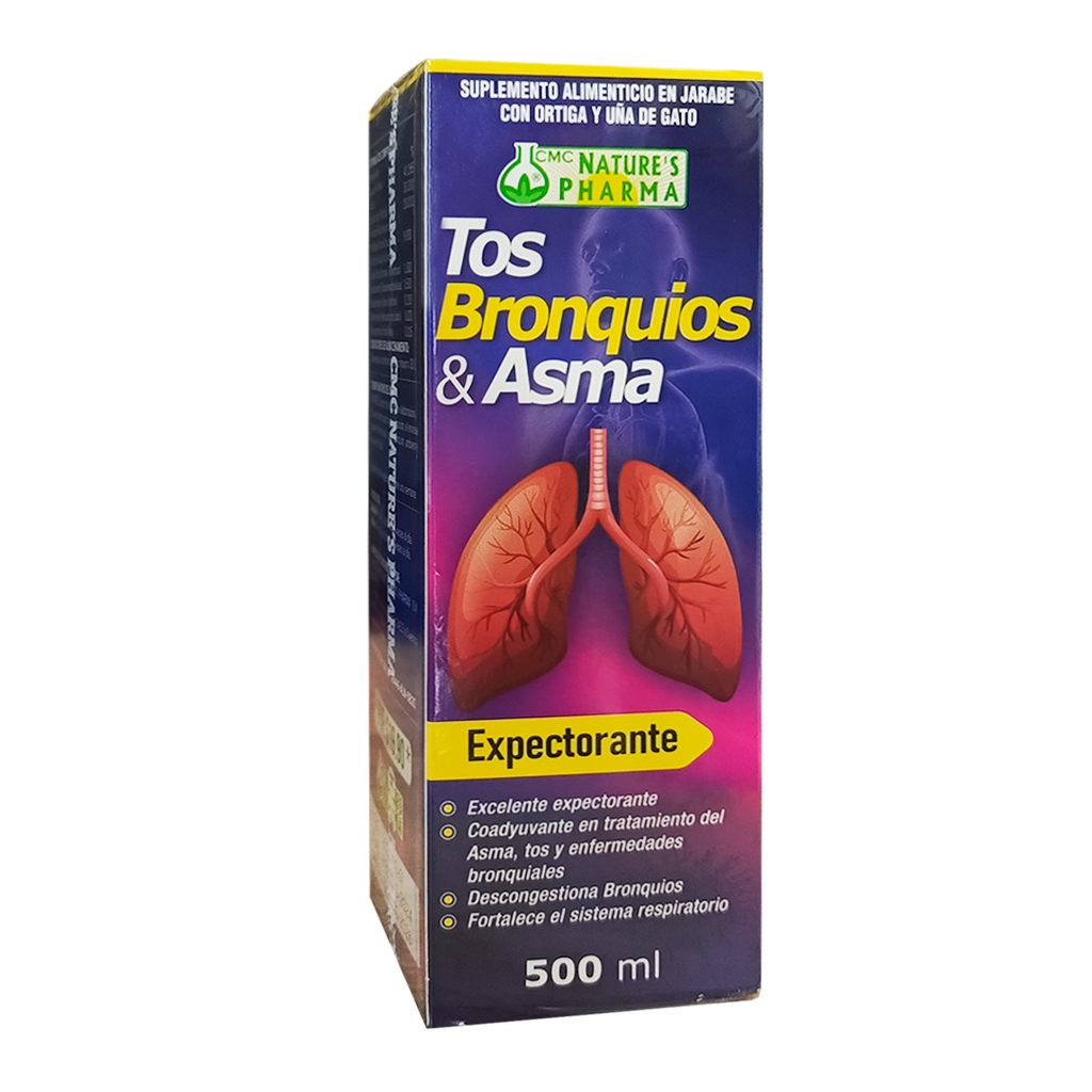 TOS BRONQUIOS Y ASMA JARABE 500 ML NATURES PHARMA