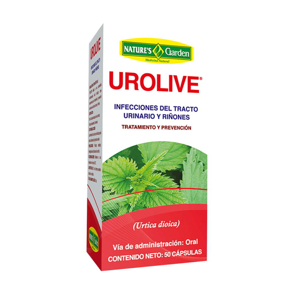 UROLIVE CAPSULAS X 50 DE 500 MG NATURES GARDEN