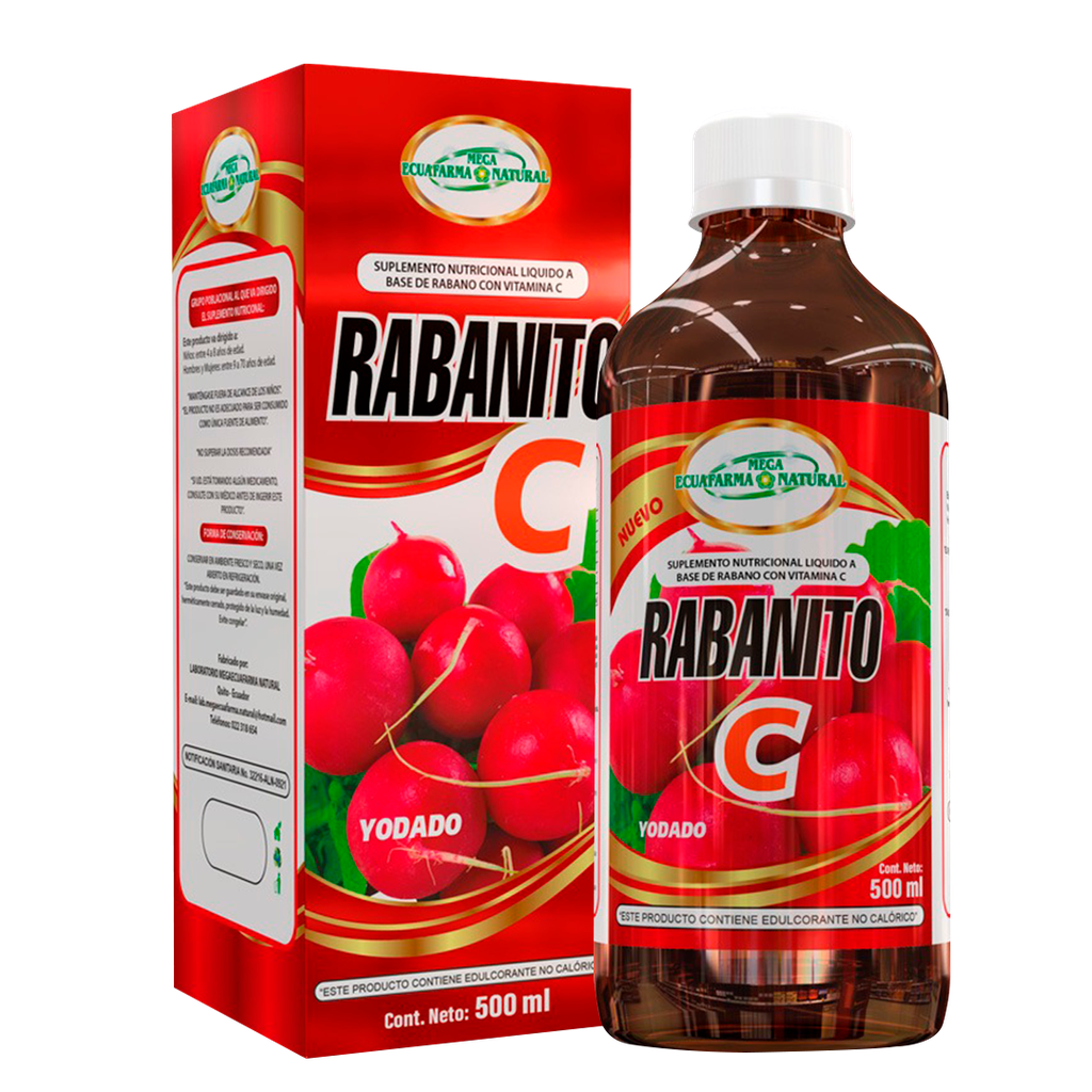 RABANITO C SOLUCION ORAL 500ML MEGA ECUAFARMA