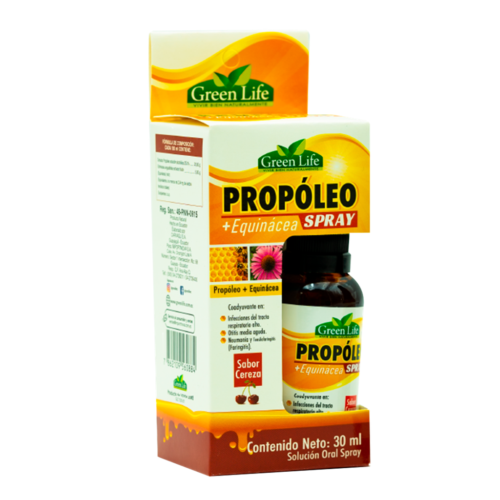 PROPOLEO SABOR CEREZA SPRAY 30 ML GREEN LIFE