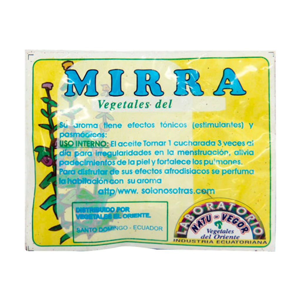 MIRRA MONTE 10 GR VEGETALES DEL ORIENTE