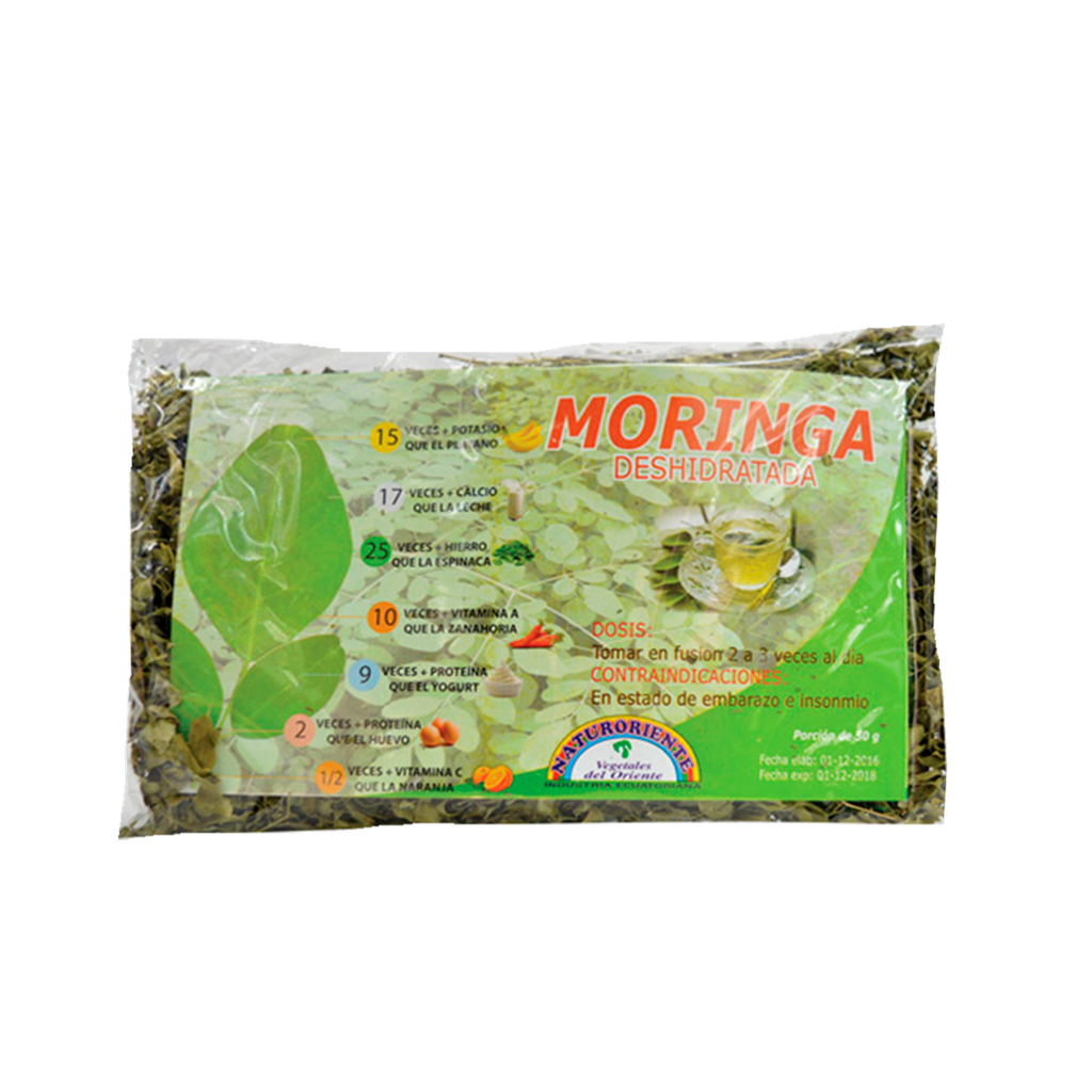 MORINGA DESHIDRATADA FUNDA DE 50 G NATURORIENTE