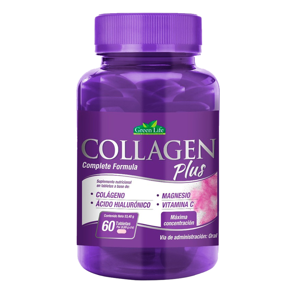 COLLAGEN PLUS TABLETAS X60 GREEN LIFE