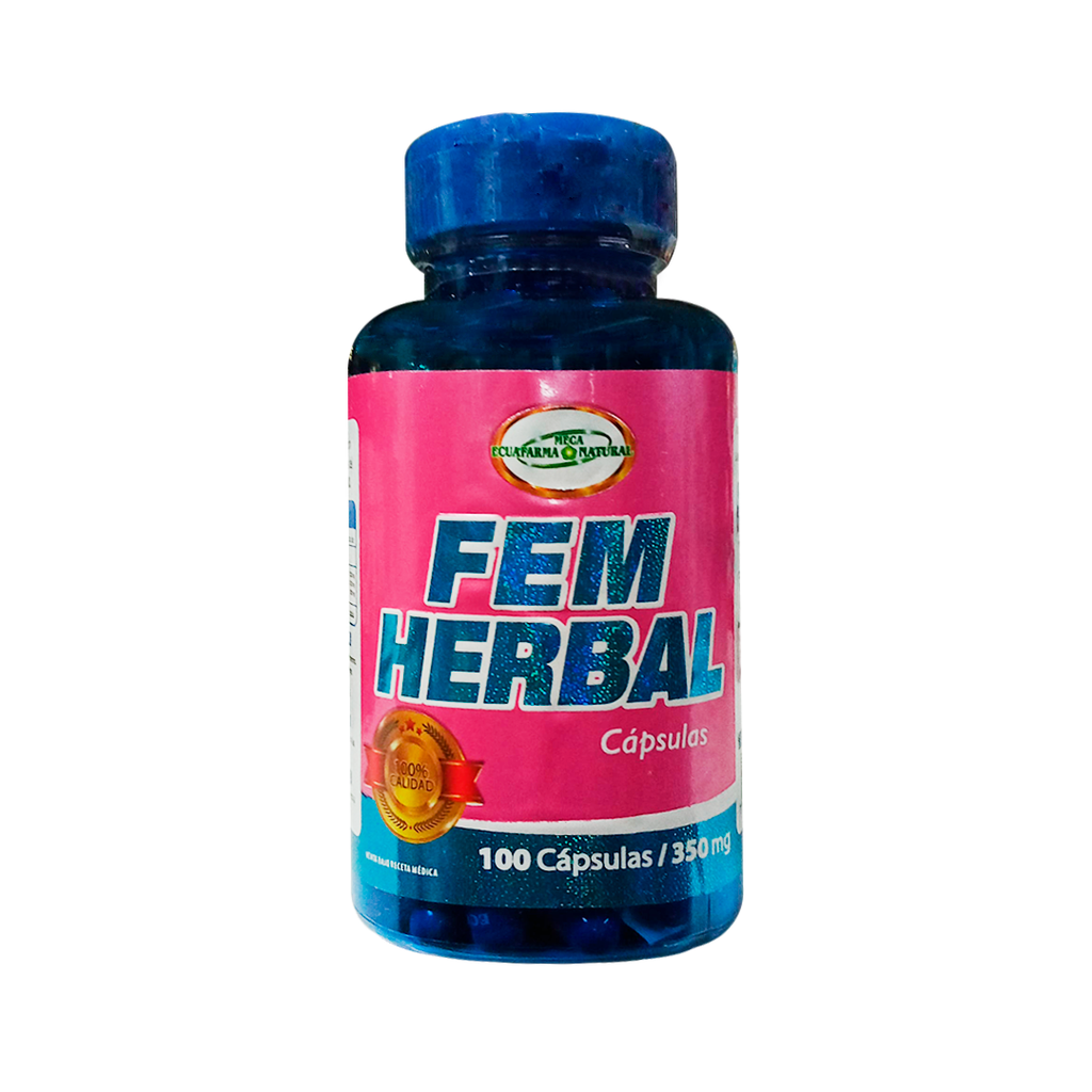 FEM HERBAL 350MG CAPSULAS X100 MEGA ECUAFARMA