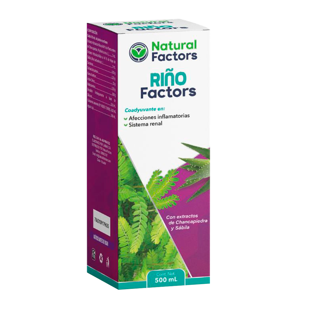 RIÑO FACTORS SOLUCION ORAL 500ML NATURAL FACTORS