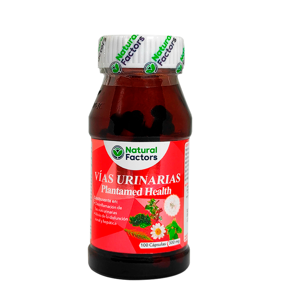 VIAS URINARIAS PLANTAMED HEALTH CAPSULAS X100 NATURAL FACTORS
