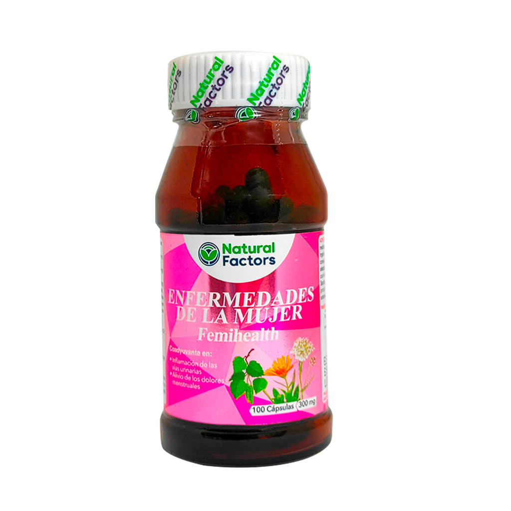 ENFERMEDADES DE LA MUJER FEMIHEALTH CAPSULAS X100 NATURAL FACTORS