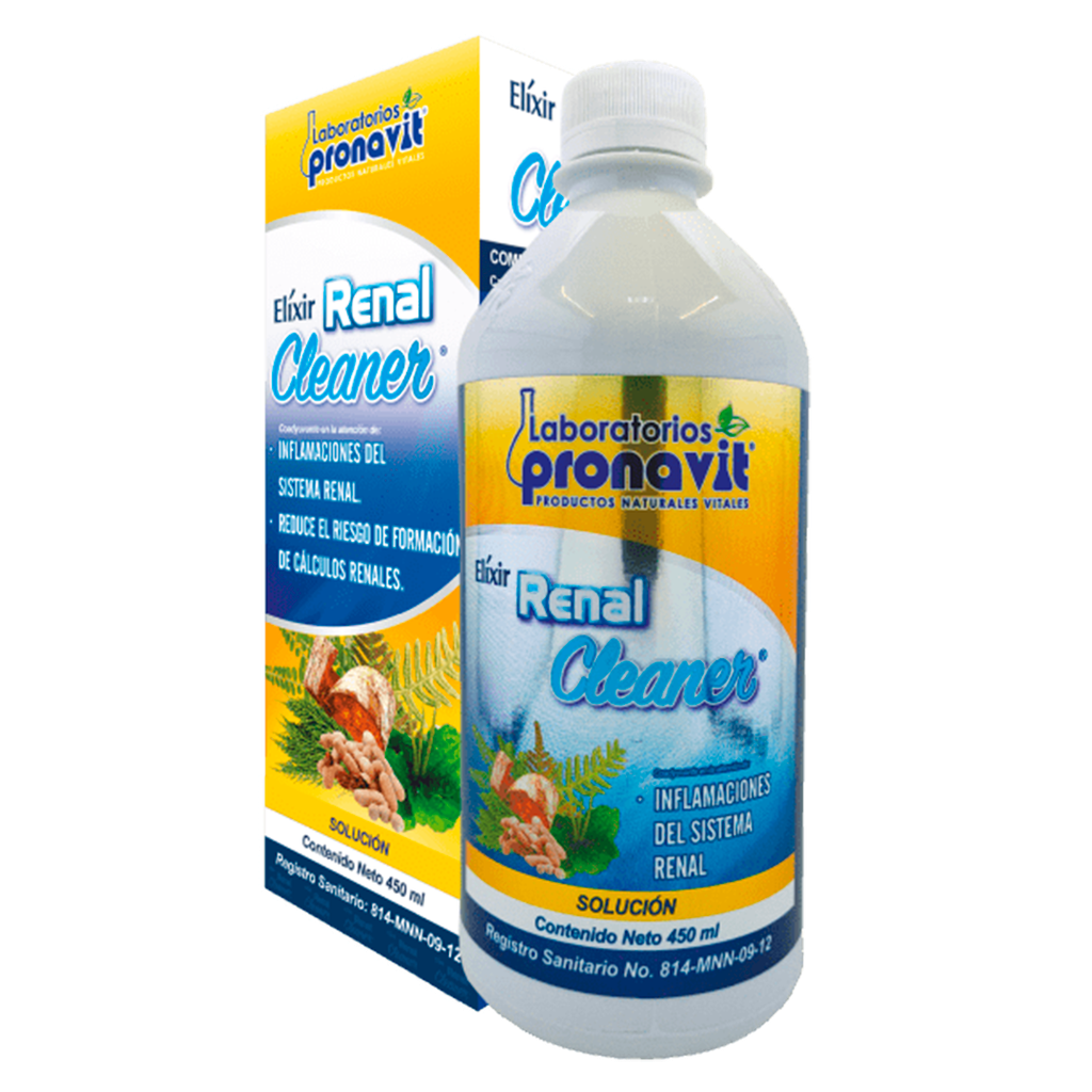 RENAL CLEANER DIURETICO- DESINFLAMANTE JARABE 450 ML. PRONAVIT