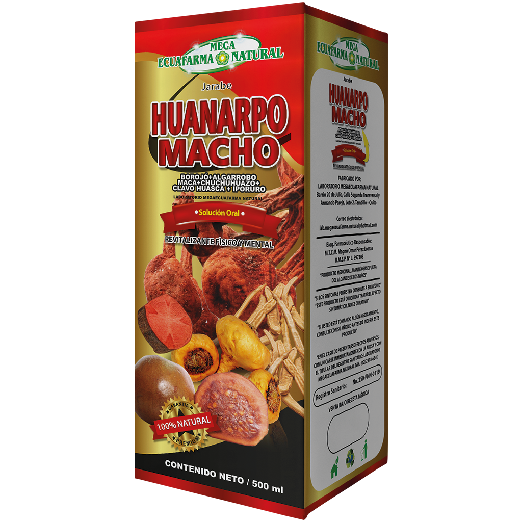 HUANARPO MACHO SOLUCIÓN ORAL 500 ML MEGAECUAFARMA NATURAL