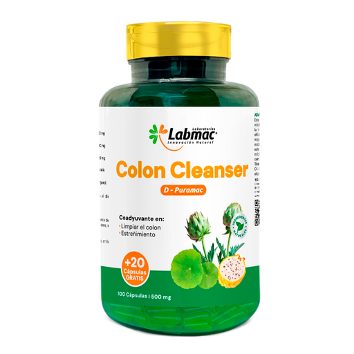 [8098] COLON CLEANSER 500MG TABLETAS X 100+20 LABMAC 