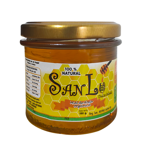 [8114] MIEL DE ABEJA ORGANICA 150GR SAN LU 