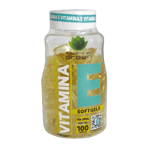 [8129] VITAMINA E1000 SOFTGELS X100 ESSENCIAL GREEN 