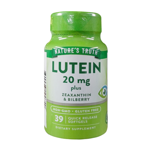 [7086] LUTEIN 20MG CAPSULAS BLANDAS X39 NATURES TRUTH
