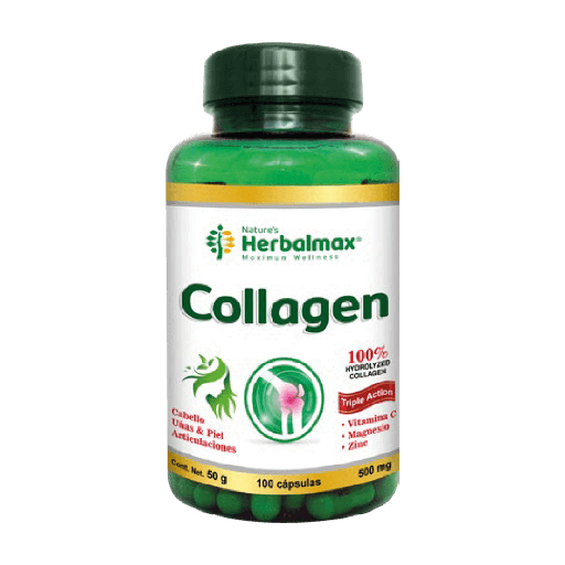 [7141] COLLAGEN 500MG CAPSULAS X100 NATURES HERBALMAX