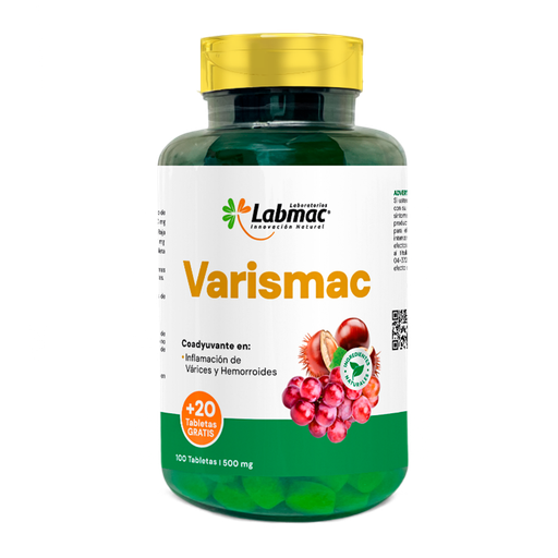 [5985] VARISMAC 500 MG TABLETAS X 100 + 20 LABMAC