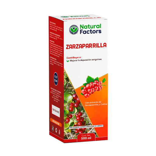 [8283] ZARZAPARRILLA SOLUCION ORAL 500ML NATURAL FACTORS