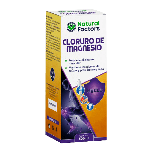 [8286] CLORURO DE MAGNESIO SOLUCION ORAL 500ML NATURAL FACTORS