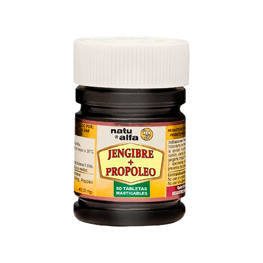 [8287] JENGIBRE + PROPOLEO TABLETAS X50 NATU ALFA