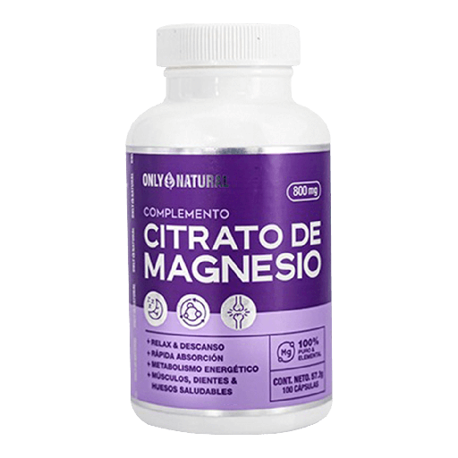 [8299] CITRATO DE MAGNESIO CAPSULAS X100 ONLY NATURAL