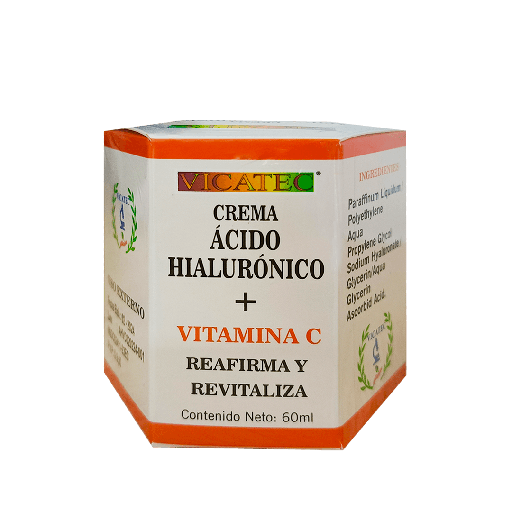 [8320] CREMA ACIDO HIALURONICO + VITAMINA C CREMA 60ML VICATEC