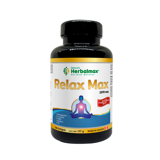 [8329] RELAX MAX 1370MG SOFTGELS X100 NATURES HERBALMAX