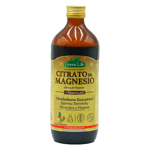 [8333] CITRATO DE MAGNESIO 350MG SOLUCION ORAL 500ML GREEN LIFE