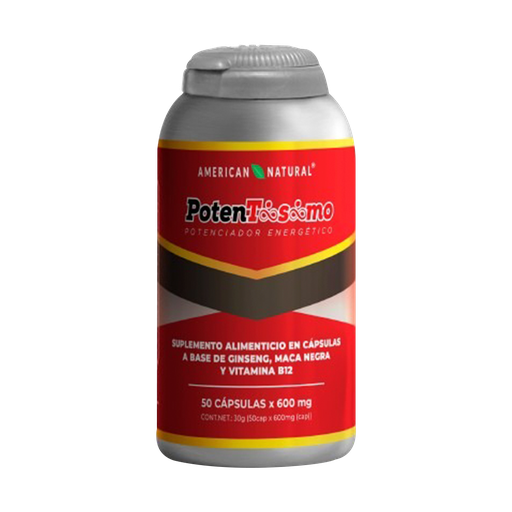 [8414] POTENTISIMO 600MG CAPSULAS X50 AMERICAN NATURAL