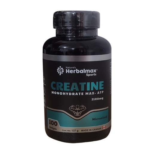 [8423] CREATINE MONOHYDRATE MAX - ATP 2100MG SOFTGELS X100 NATURES HERBALMAX