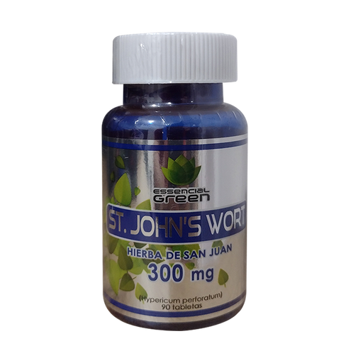 [8444] ST. JHONS WORD 300MG TABLETAS X90 ESSENCIAL GREEN