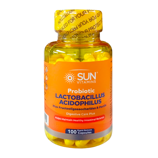 [8452] PROBIOTIC LACTOBACILLUS ACIDOPHILUS CAPSULAS X100 SUN VITAMINS