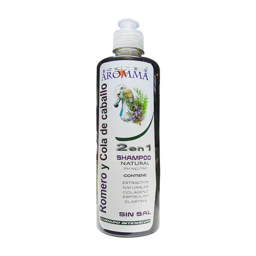 [8454] ROMERO Y COLA DE CABALLO SHAMPOO NATURAL 500ML AROMMA
