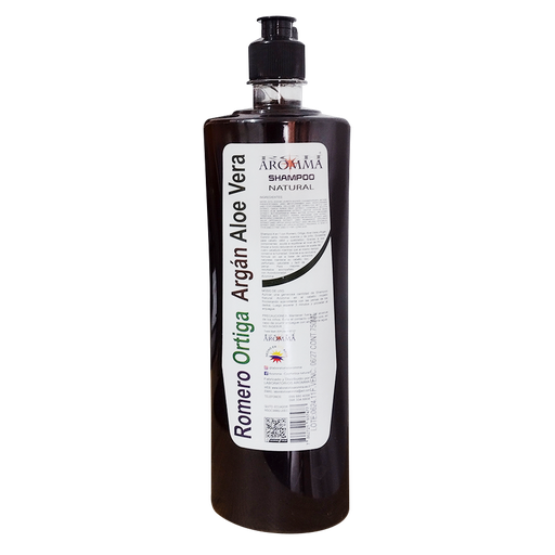 [8456] ROMERO ORTIGA ARGAN ALOE VERA 4 EN 1 SHAMPOO NATURAL 750ML AROMMA