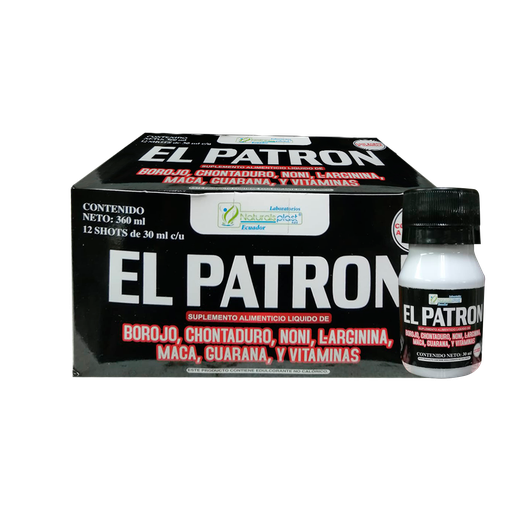 [8466] EL PATRON SHOT 30ML CAJA X12 NATURALSPLAST