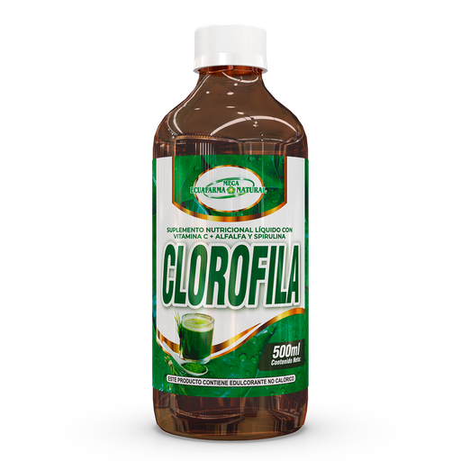 [8476] CLOROFILA SOLUCIÓN ORAL 500 ML MEGAECUAFARMA NATURAL