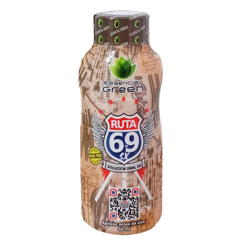 [8525] RUTA 69 ENERGIZANTE SX SOLUCION ORAL 60ML ESSENCIAL GREEN