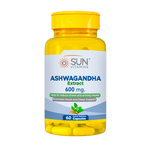 [8548] ASHWAGANDHA EXTRACT 600MG CAPSULAS X60 SUN VITAMINS