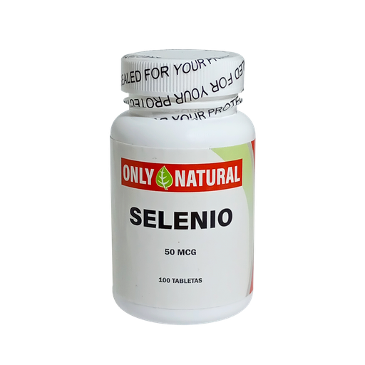 [8563] SELENIO 50MCG TABLETAS X100 ONLY NATURAL