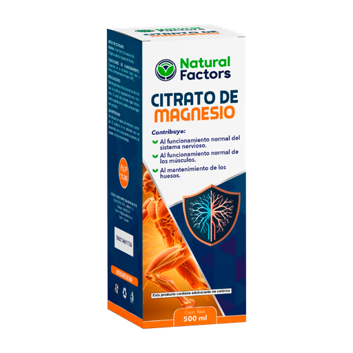 [8580] CITRATO DE MAGNESIO SOLUCION ORAL 500ML NATURAL FACTORS