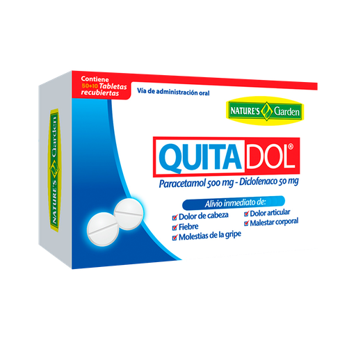 [8586] QUITADOL TABLETAS X50+10 NATURES GARDEN