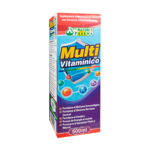 [8599] MULTIVITAMINICO JARABE 500ML NATURES PHARMA