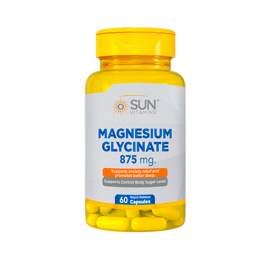 [8603] MAGNESIUM GLYCINATE 875MG CAPSULAS X60 SUN VITAMINS