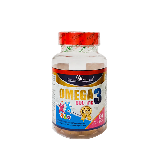 [8615] OMEGA 3 KDS CAPSULAS BLANDAS X60 LIVING NATURAL