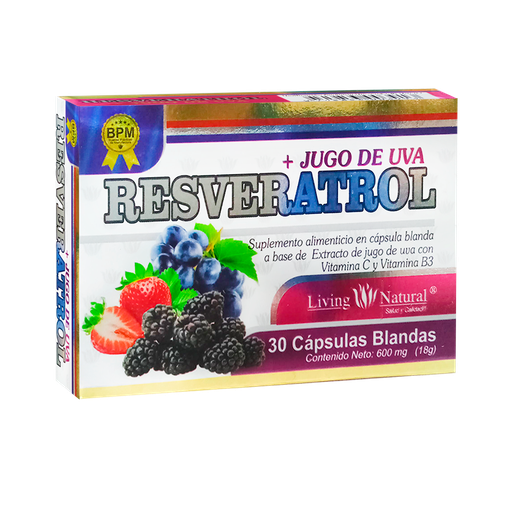 [8620] RESVERATROL CAPSULAS BLANDAS  X30 LIVING NATURAL